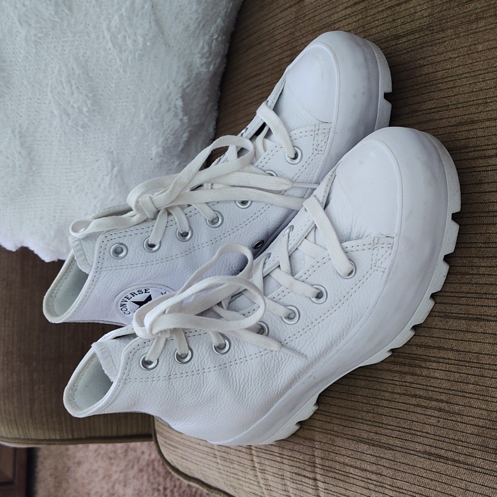 Converse CTAS Hi Lugged Mauve Monochrome Women's Platform Sneakers size 7.5